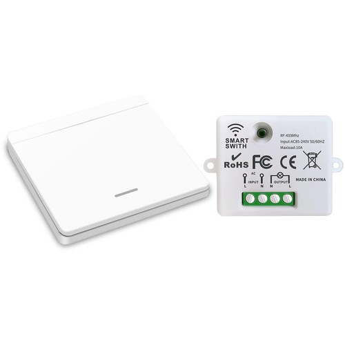 Wireless light switch - light, wall