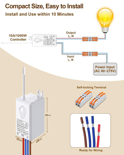 Thinkbee wireless light switch - thinkbee,