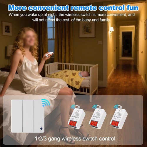 Wireless light switch kit - light,